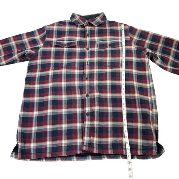 LL Bean Plaid Fleece-Lined Flannel Shirt- Men’s Size L - Picture 8 of 8